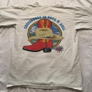 Hard Rock Cafe‎ Men's White and Cream Tshirt